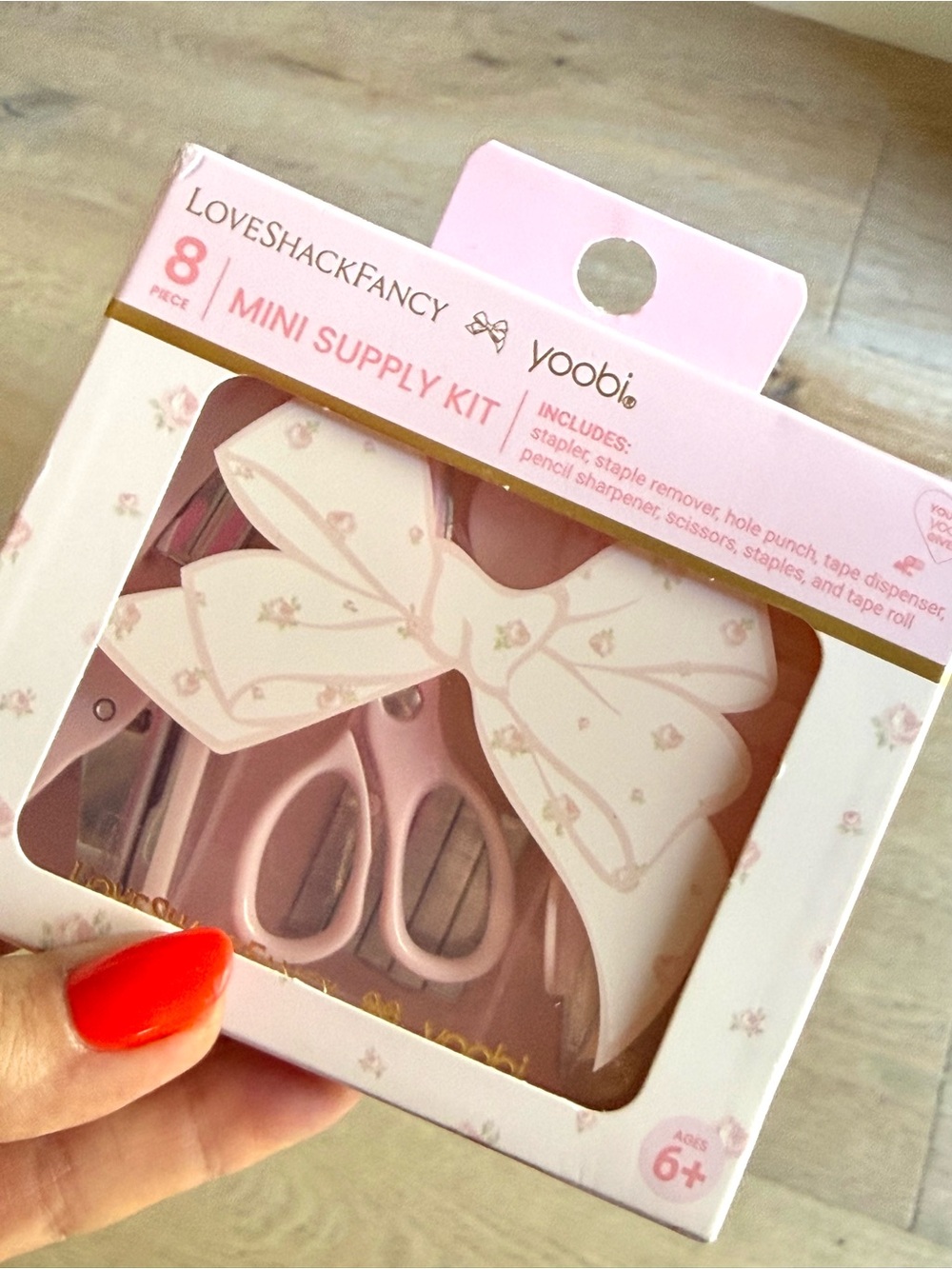 LoveShackFancy x Target Blooming Heirloom Pink Floral Bow Mini Supply Kit- NEW
